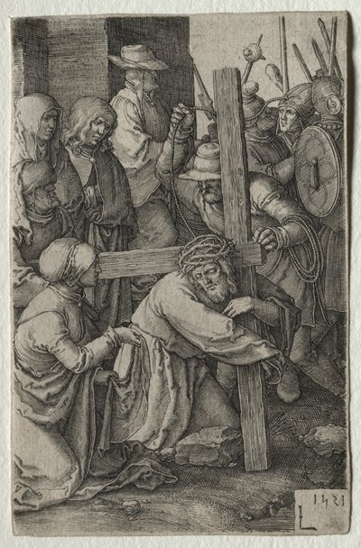 Passion: Kristus kantaa ristiä, 1521. tekijältä Lucas van Leyden
