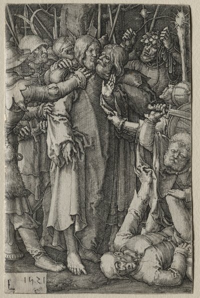 Passion: Jeesuksen vangitseminen, 1521. tekijältä Lucas van Leyden