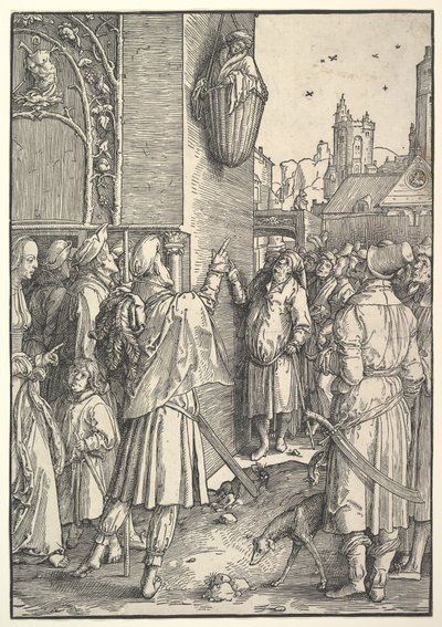 Runoilija Vergilius korissa, 1512. tekijältä Lucas van Leyden