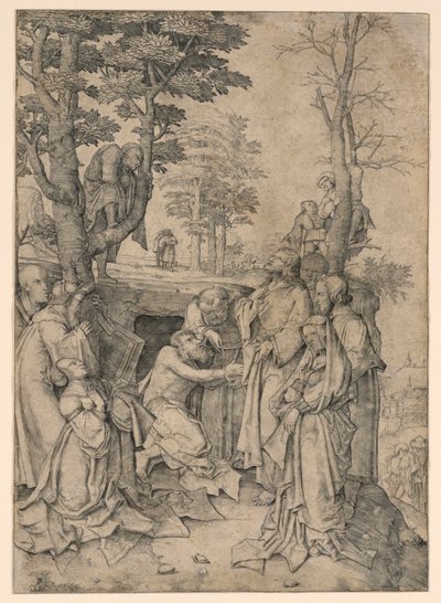 Lasaruksen ylösnousemus tekijältä Lucas van Leyden