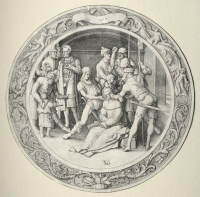 Pyöreä intohimo: Ecce Homo, 1509. tekijältä Lucas van Leyden