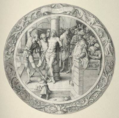 Pyöreä intohimo: Liputus, 1509. tekijältä Lucas van Leyden