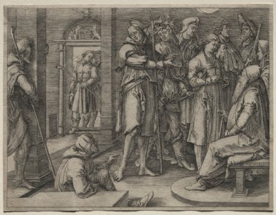 Joosefin tarina: Joosef tulkitsee unensa Jaakobille tekijältä Lucas van Leyden