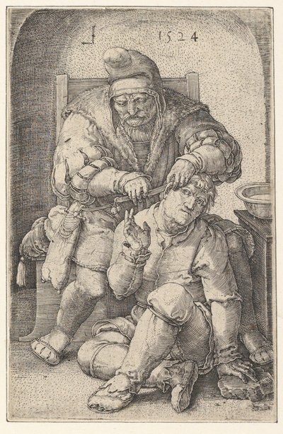 Kirurgi, 1524. tekijältä Lucas van Leyden