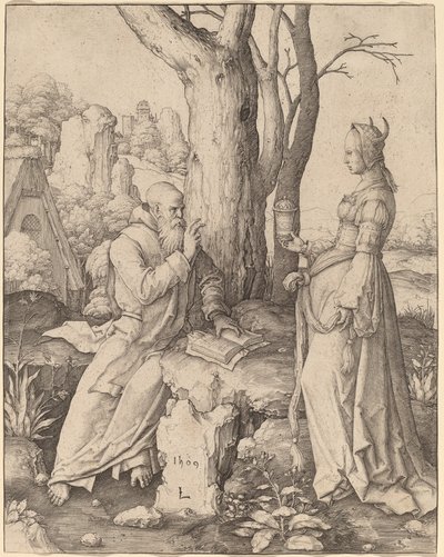 Pyhän Antoniuksen kiusaus tekijältä Lucas van Leyden