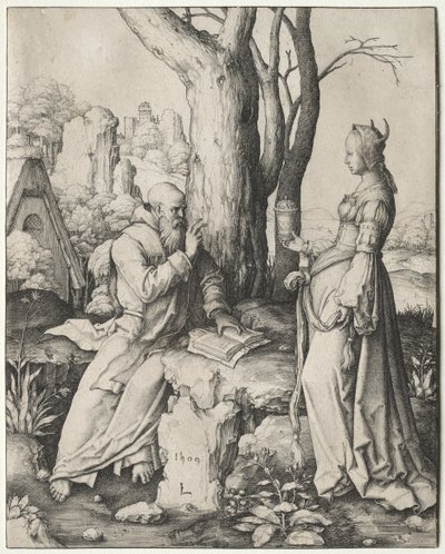 Pyhän Antoniuksen kiusaus tekijältä Lucas van Leyden