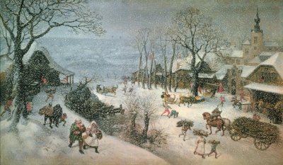 Winterlandschaft – helmikuu tekijältä Lucas van Valckenborch