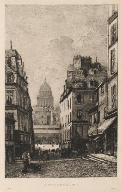 Rue du Haut Pavé Pariisissa tekijältä Lucien Gautier