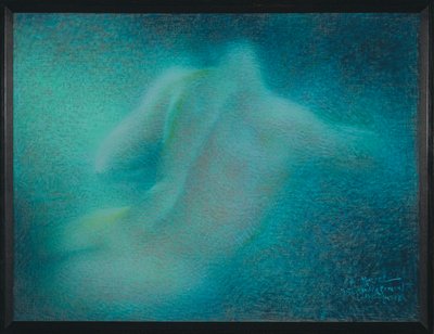 Harmonie en bleu, variation sur la Sonate au clair de lune - Sininen harmonia, muunnelmia Beethovenin Kuunvalosonaatista tekijältä Lucien Levy-Dhurmer