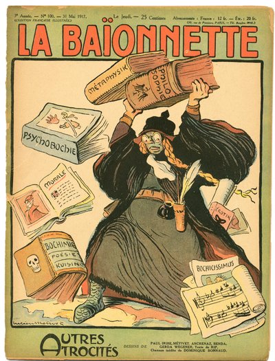 Kansi kappaleesta "La Baionnette", Satirical in Colors tekijältä Lucien Metivet