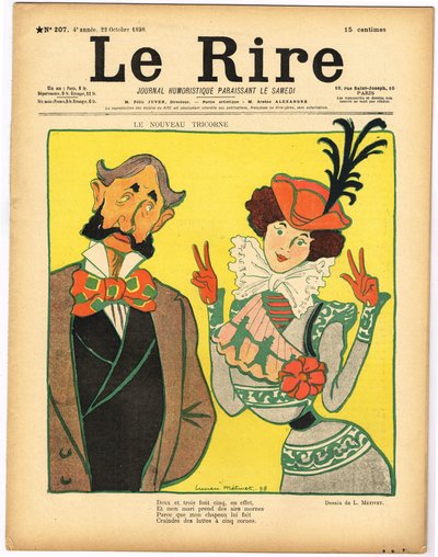 Kansi "Le Rire", satiirinen väreissä tekijältä Lucien Metivet
