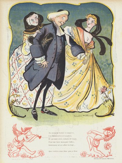 Kuvitus Le Rirelle tekijältä Lucien Metivet