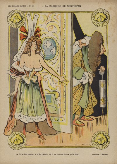 La Marquise De Montespan, kuvitus Le Rirelle tekijältä Lucien Metivet