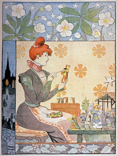 Santonien maalaus Provencessa. 1898 (kuva ) tekijältä Lucien Metivet