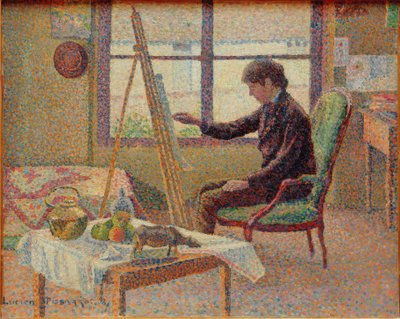 Taiteilijan ateljee - veljen muotokuva tekijältä Lucien Pissarro