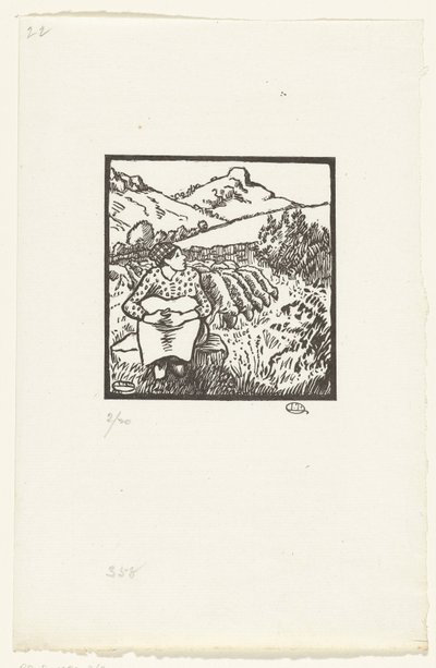 Herderin Bergère C.O. Mont Tourin tekijältä Lucien Pissarro