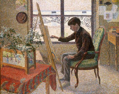 Studion sisustus (öljy kankaalle) tekijältä Lucien Pissarro