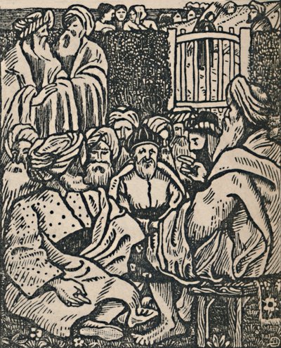 Vanhinten kokous, 1919 tekijältä Lucien Pissarro