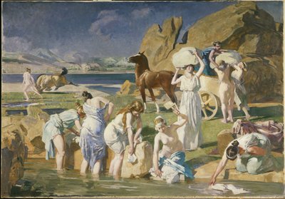 Nausica, 1915 (öljy kankaalle) tekijältä Lucien Simon
