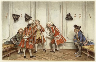 Kuvitus elokuvalle The School for Scandal (chromolitho) tekijältä Lucius Rossi