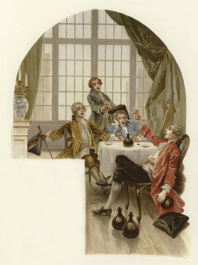 Kuvitus elokuvalle The School for Scandal (chromolitho) tekijältä Lucius Rossi