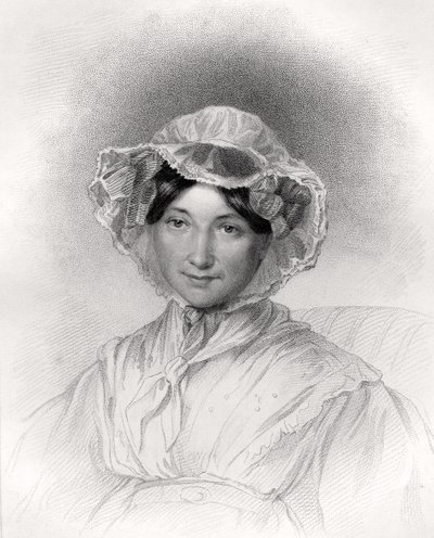 Frances Trollope, kaiverrus W. Holl, National Portrait Gallery, Volume IV, julkaistu noin 1820 tekijältä Lucy Adams