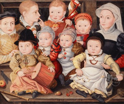 Ryhmämuotokuva lapsista, 1565 tekijältä Ludger Tom the Younger Ring