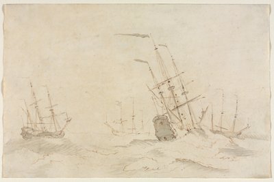 Laivat, 1600-luvun toinen puoli. tekijältä Ludolf Backhuysen