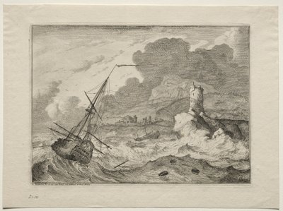 Myrsky merellä, 1701. tekijältä Ludolf Backhuysen