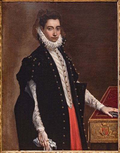 Fontanellato, Masonen labyrintti, Franco Maria Riccin taidekokoelma: "Lucrezia Bentivoglio Leonin muotokuva" tekijältä Ludovico Carracci