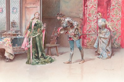 Ilustrasyon para sa Othello (chromolitho)finn ni Shakespeare tekijältä Ludovico Marchetti