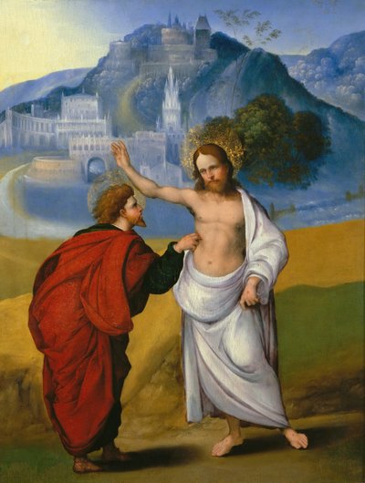 Pyhän Tuoman uskottomuus, noin 1521. tekijältä Ludovico Mazzolino