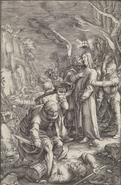Kristuksen vangitseminen The Passion (sarjan nimi) tekijältä Ludovicus Siceram