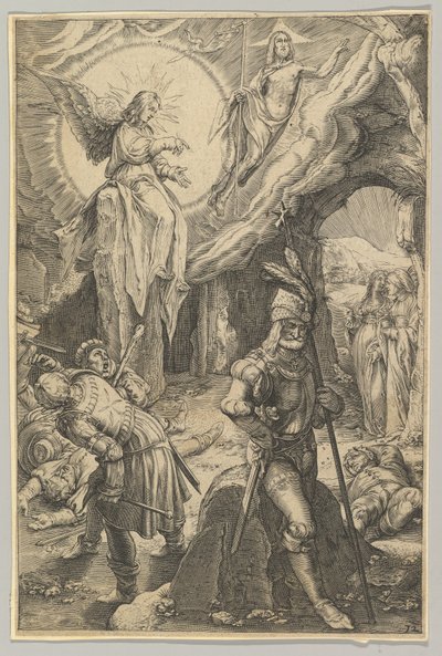 Ylösnousemus, Kristuksen kärsimyksestä, n. 1623. tekijältä Ludovicus Siceram