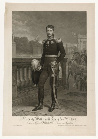 Friedrich Wilhelm III Place de la Concordella tekijältä Ludwig Buchhorn