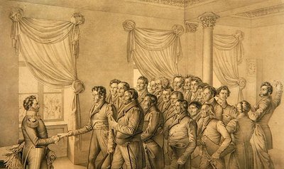Kasselin valtuutettu valitsija William II:lle tekijältä Ludwig Emil Grimm