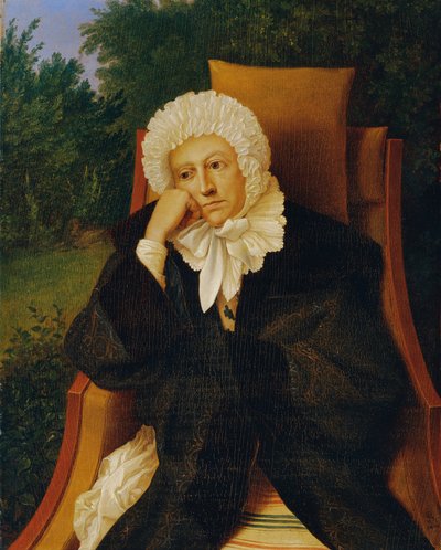 Nainen nojatuolissa tekijältä Ludwig Ferdinand Schnorr von Carolsfeld
