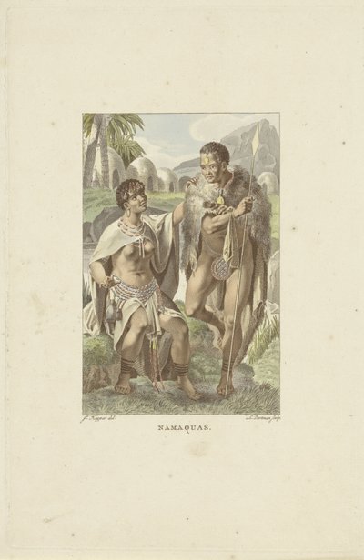 Etelä-Afrikan Nama Namaquas (otsikko esineessä) tekijältä Ludwig Gottlieb Portman