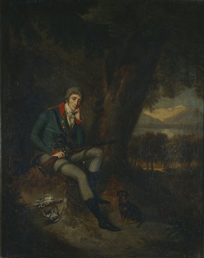 Kreivi Nikita Petrovitš Paninin muotokuva 1770-1837 metsästyspuvussa tekijältä Ludwig Guttenbrunn
