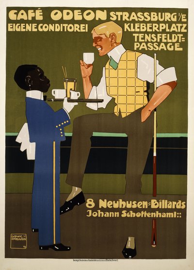Kahvila Odeon tekijältä Ludwig Hohlwein