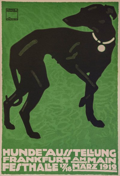 Koiranäyttely, 1912. tekijältä Ludwig Hohlwein