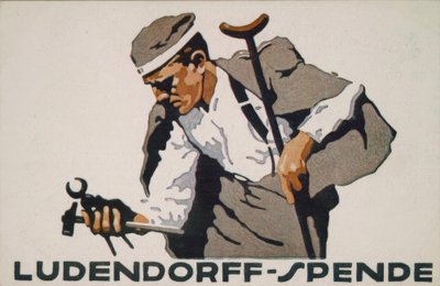 Ludendorffin lahjoitus sotavammaisille tekijältä Ludwig Hohlwein