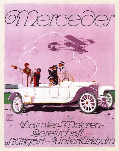 Mercedes, 1914 tekijältä Ludwig Hohlwein