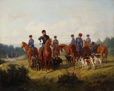 The Coursing, 1856. tekijältä Ludwig Pietsch