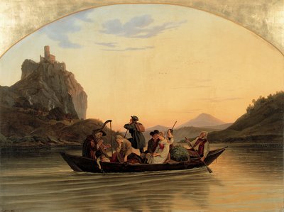 Risteys Schreckensteinissa tekijältä Ludwig Richter