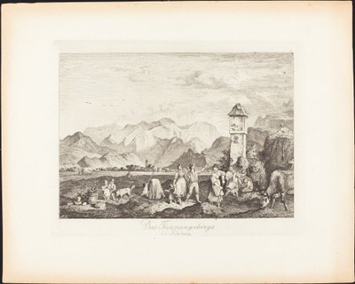 Tennengebirge lähellä Salzburgia tekijältä Ludwig Richter