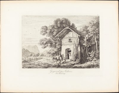 Alue lähellä Aichenia lähellä Salzburgia tekijältä Ludwig Richter