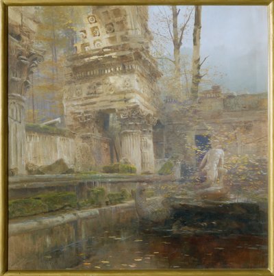 Roomalainen raunio Schönbrunnin palatsin puistossa, Wienissä tekijältä Ludwig Roesch