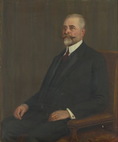 Hänen ylhäisyytensä Moritz Graf Vetter von der Lilie, 1901-1907 edustajainhuoneen puheenjohtaja tekijältä Ludwig Wieden