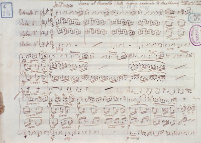 Ludwig van Beethovenin Sinfonia nro 6 F-duuri opus 68 nuottien sivu tekijältä Ludwig van Beethoven